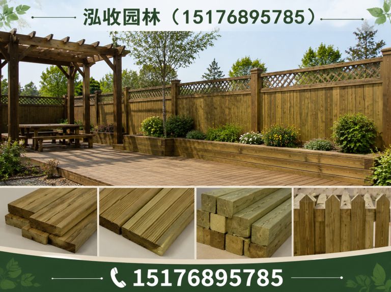 白银京津冀防腐木工程展示图